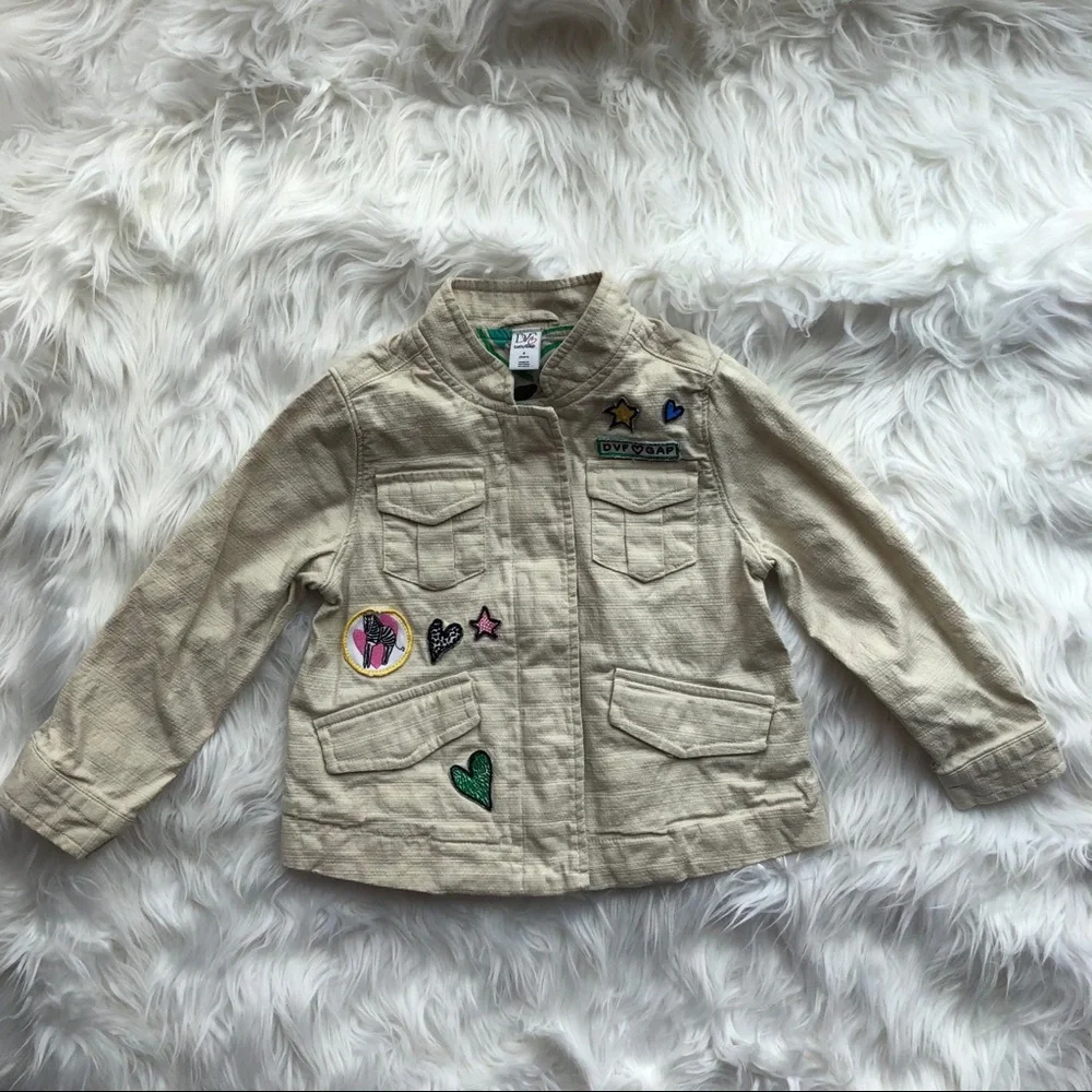 Diane von Furstenberg for gap patch jacket 4 girls